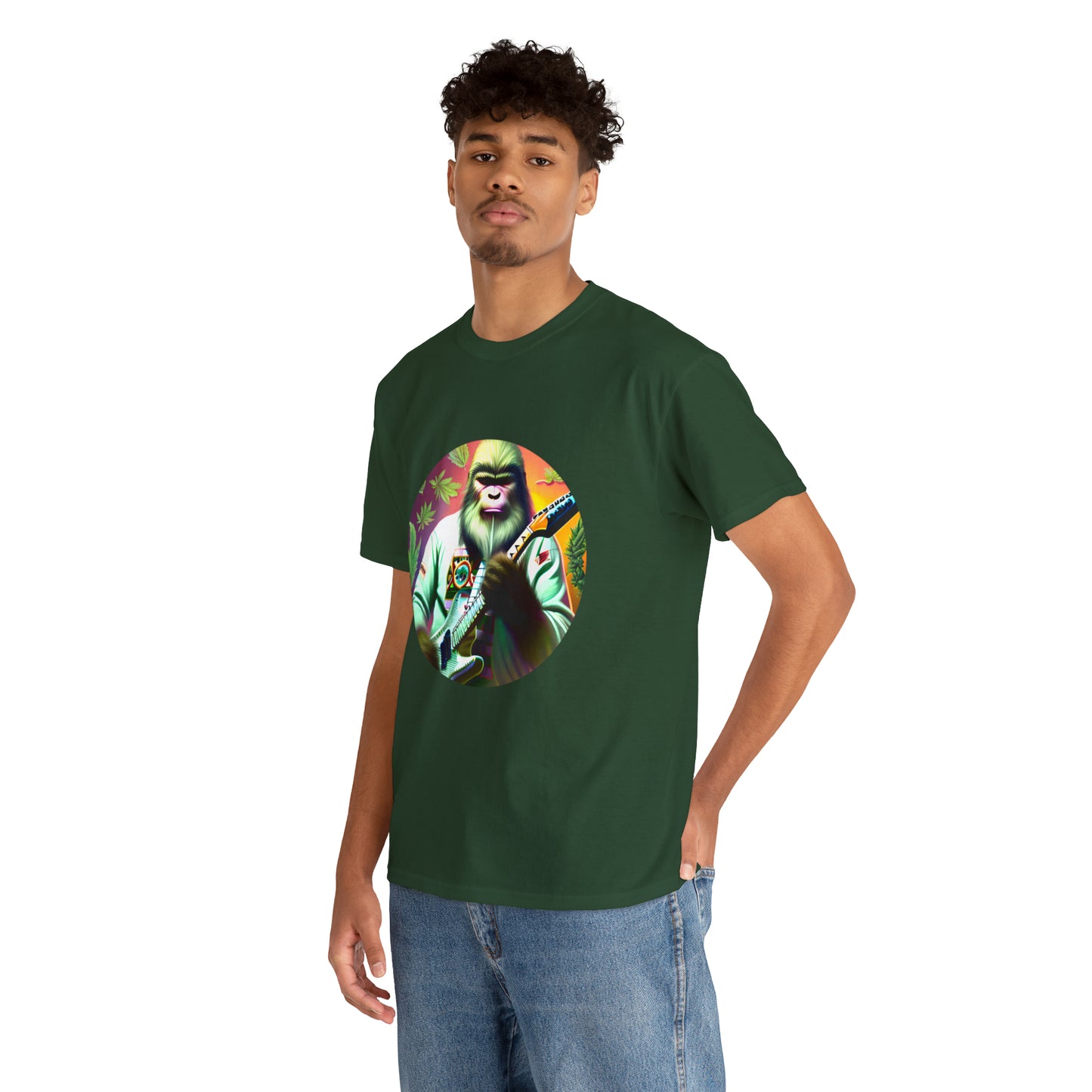 Seedsquatch Plays Guitar #1 Unisex Heavy Cotton Tee