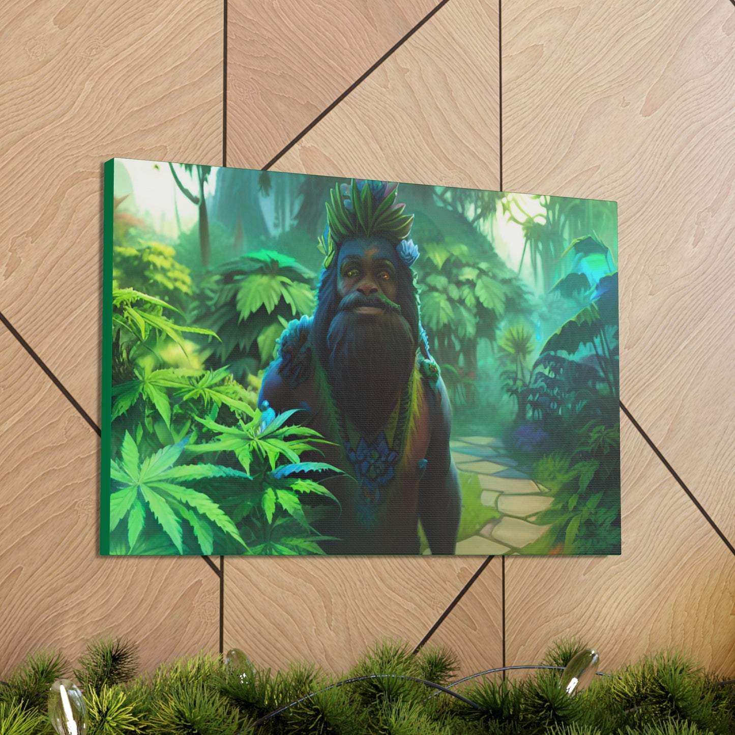 MzMary AlohaSquatch Ai Design Canvas Gallery Wraps