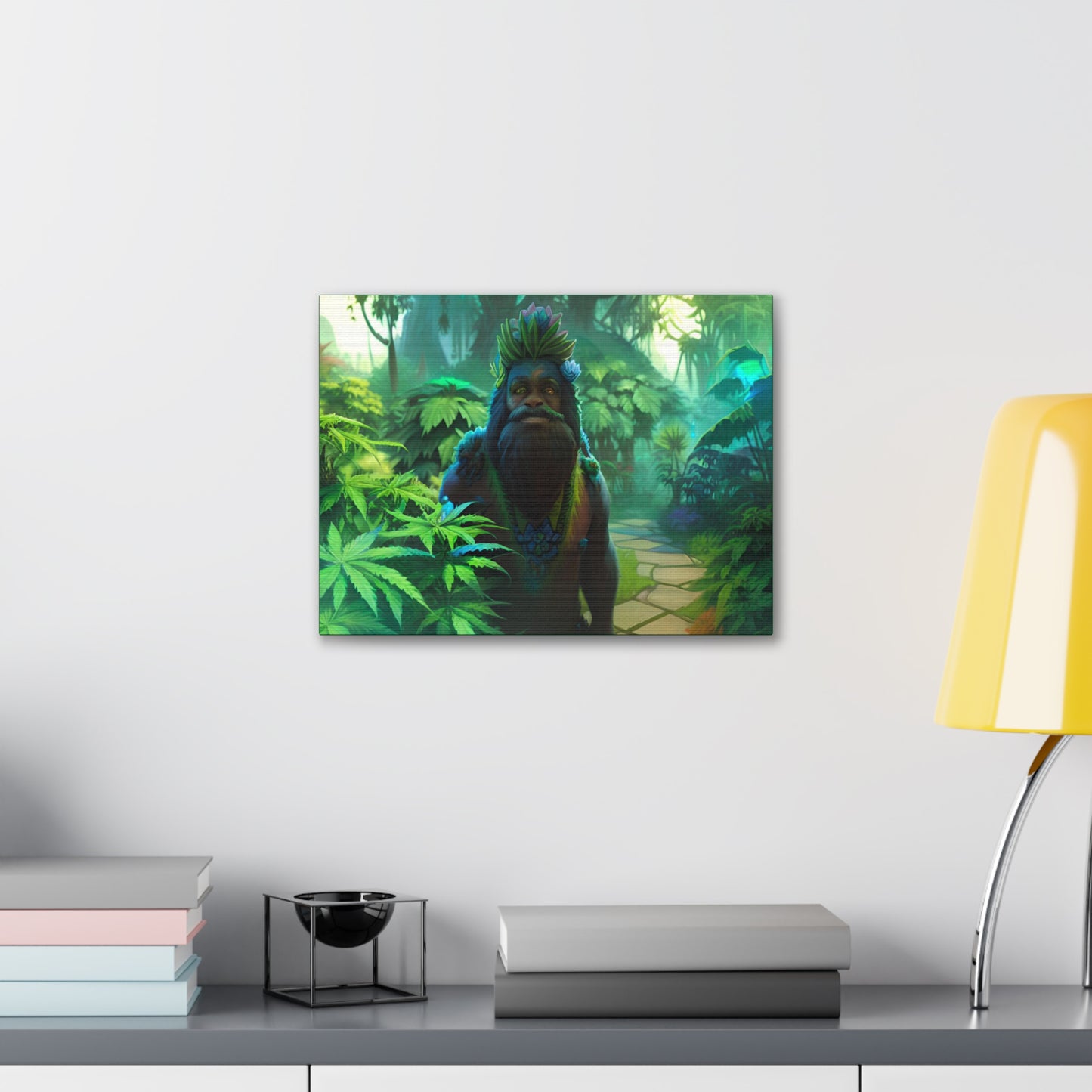 MzMary AlohaSquatch Ai Design Canvas Gallery Wraps