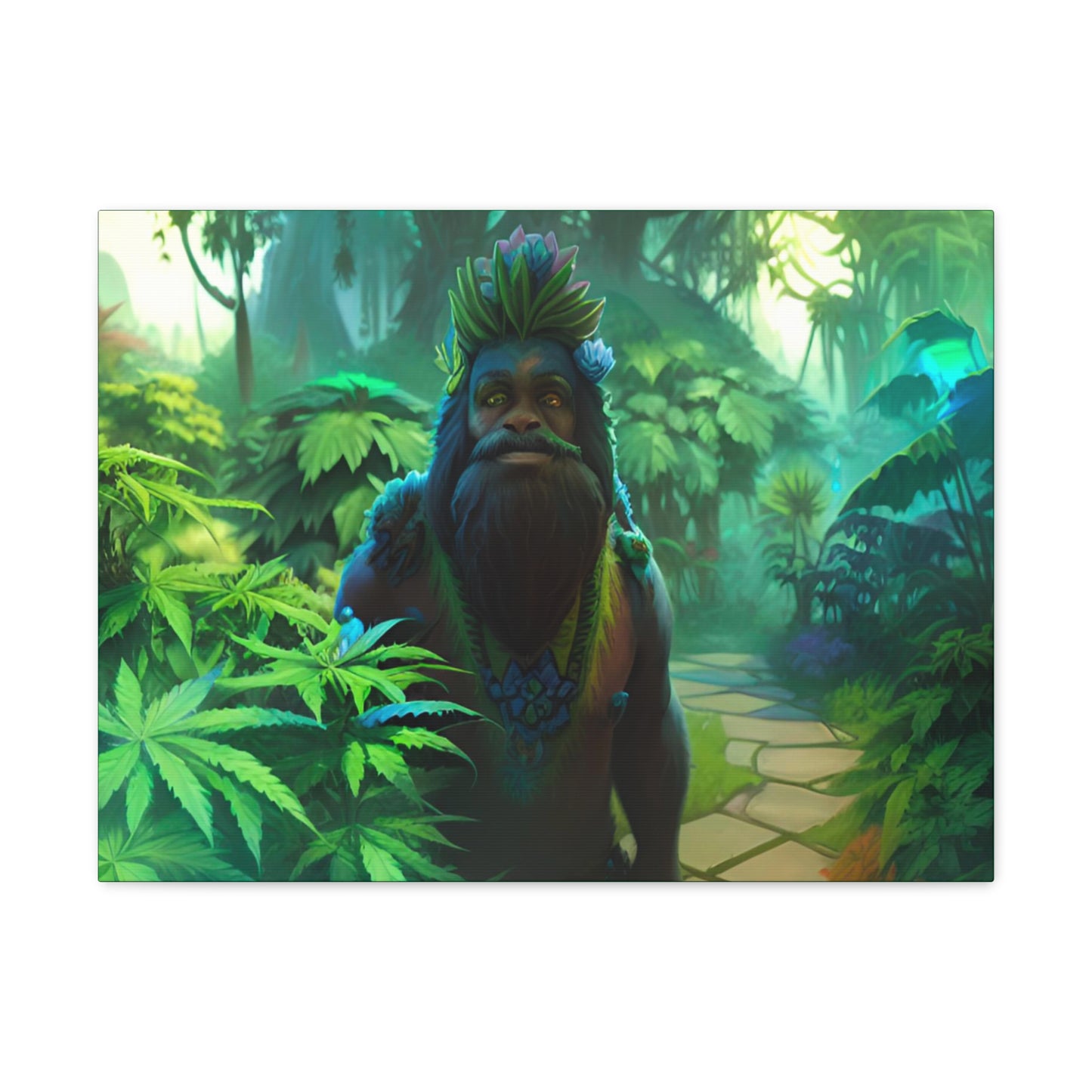 MzMary AlohaSquatch Ai Design Canvas Gallery Wraps