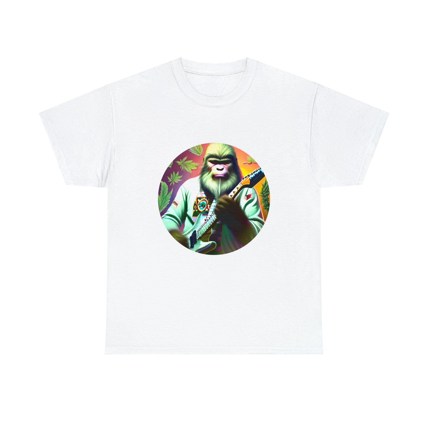 Seedsquatch Plays Guitar #1 Unisex Heavy Cotton Tee