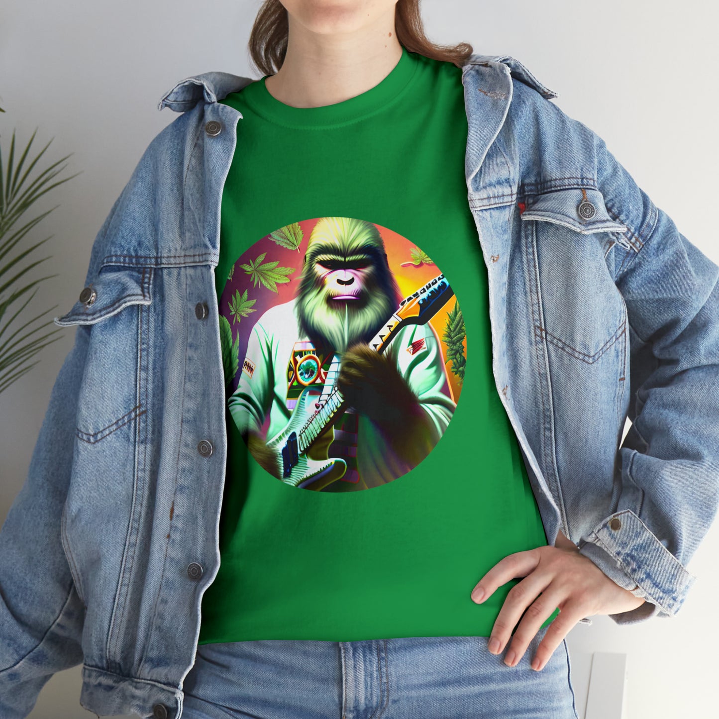 Seedsquatch Plays Guitar #1 Unisex Heavy Cotton Tee