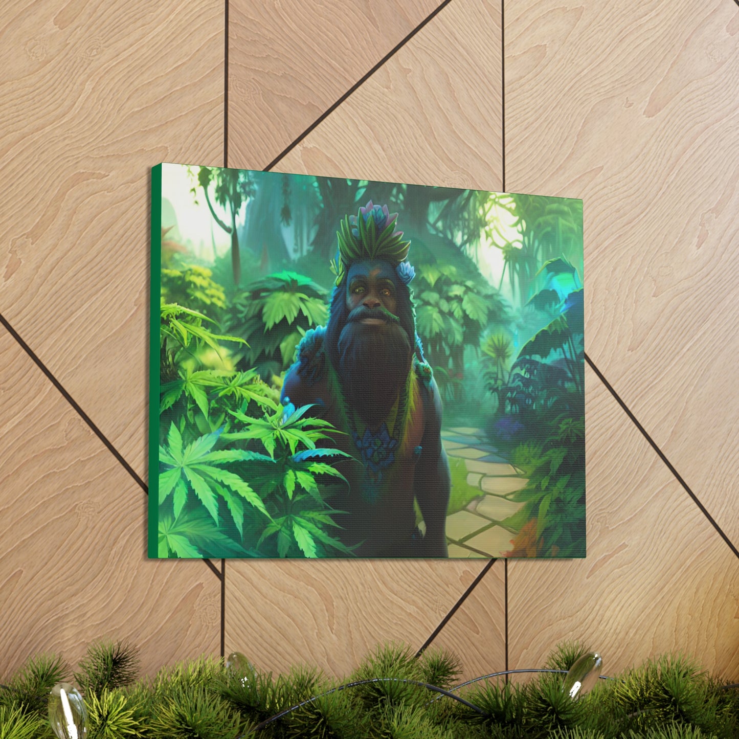 MzMary AlohaSquatch Ai Design Canvas Gallery Wraps