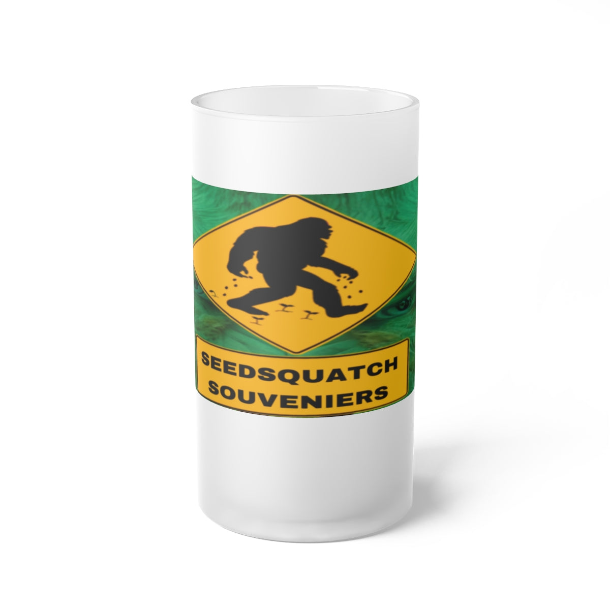 Seedsquatch Frosted Glass Mug