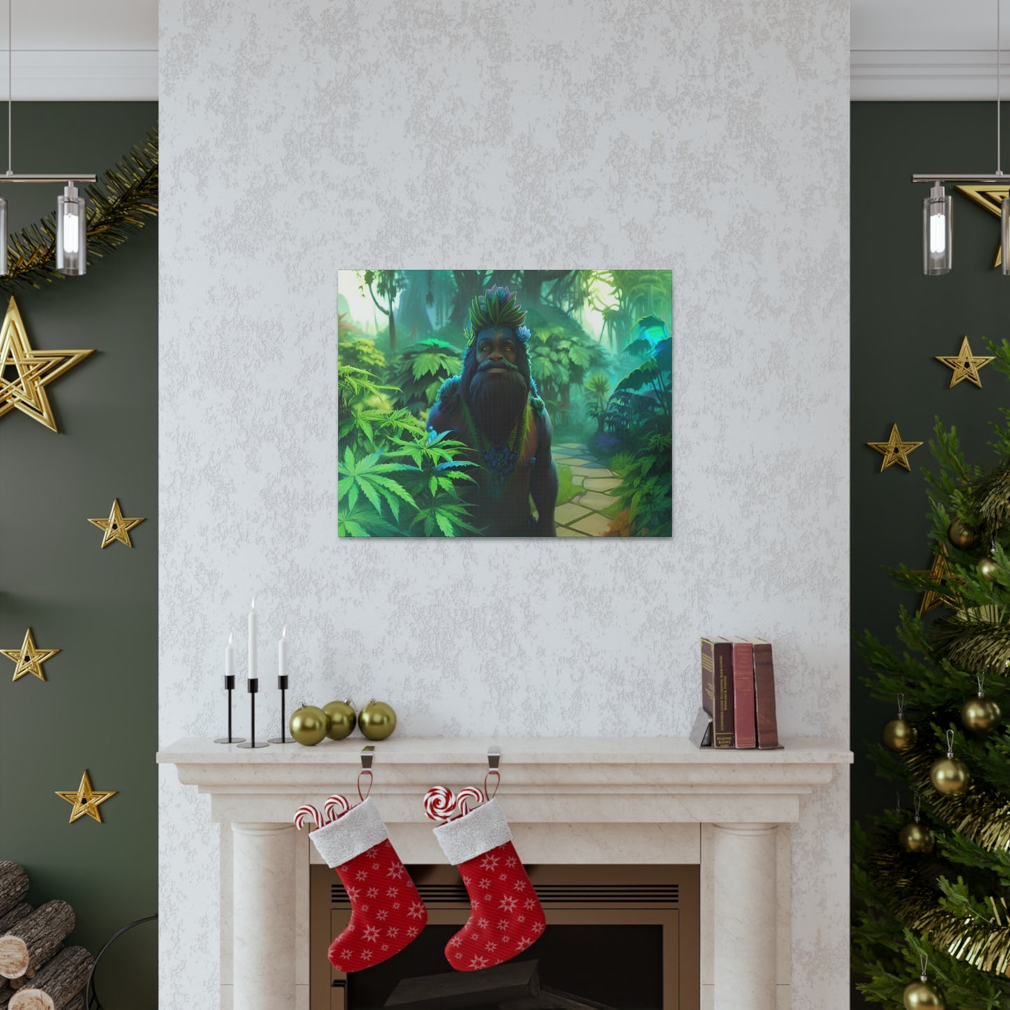 MzMary AlohaSquatch Ai Design Canvas Gallery Wraps