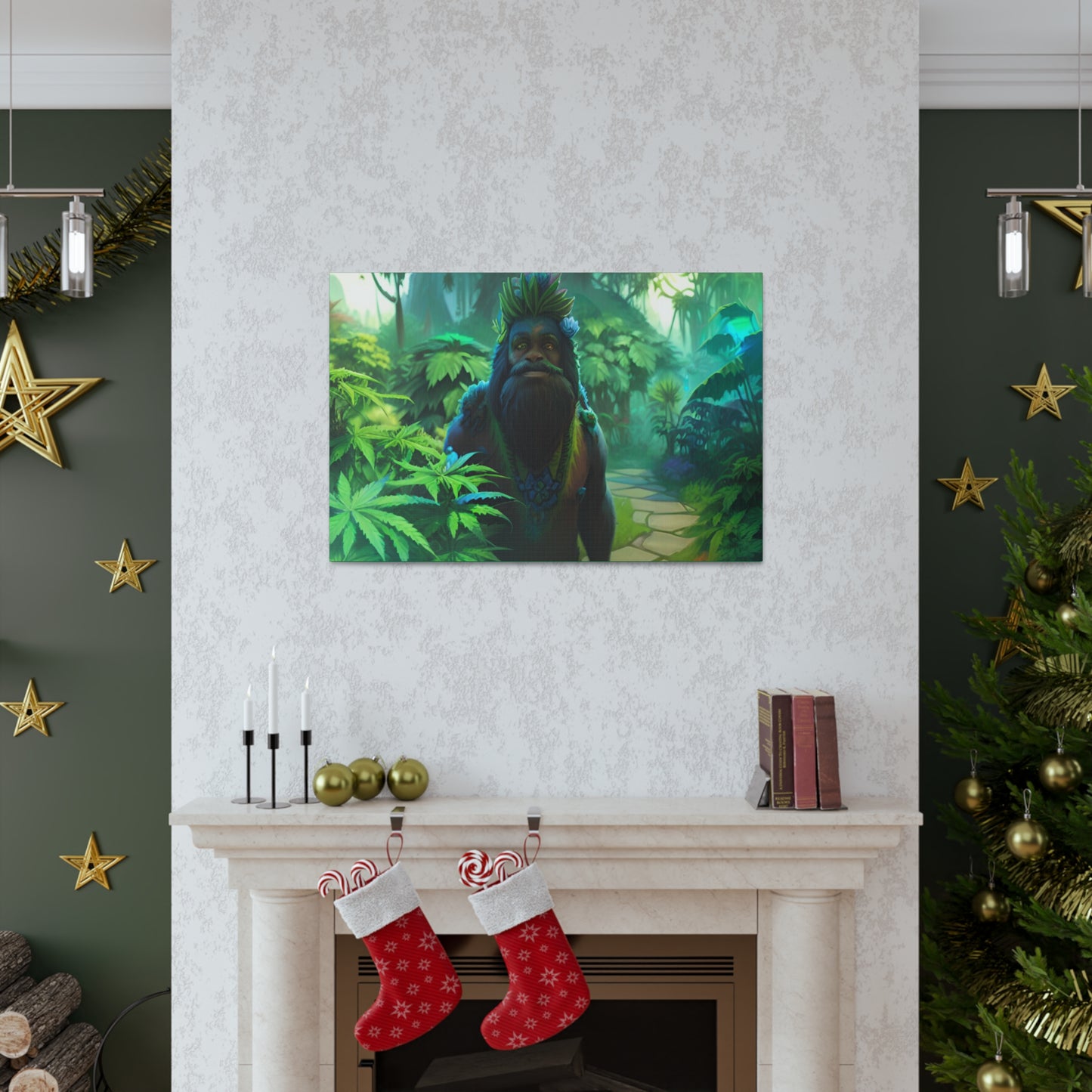 MzMary AlohaSquatch Ai Design Canvas Gallery Wraps