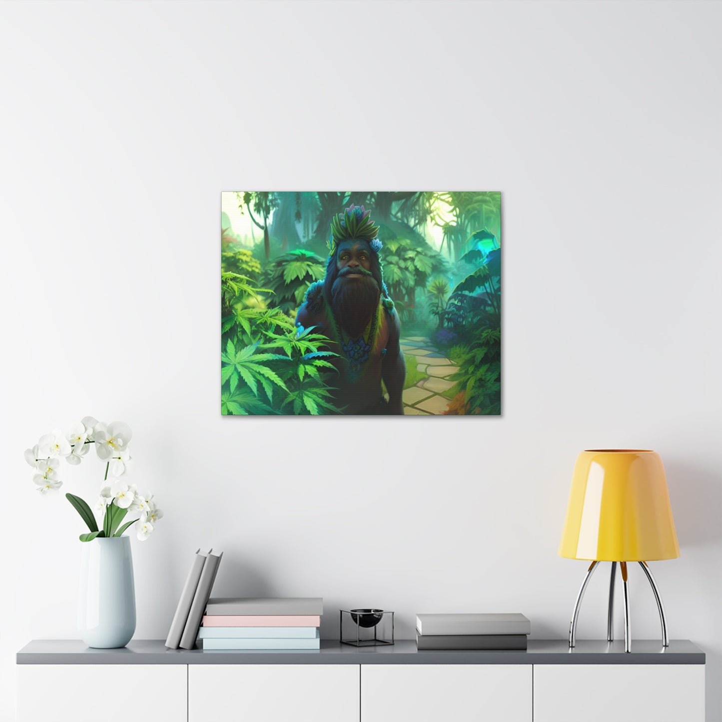 MzMary AlohaSquatch Ai Design Canvas Gallery Wraps