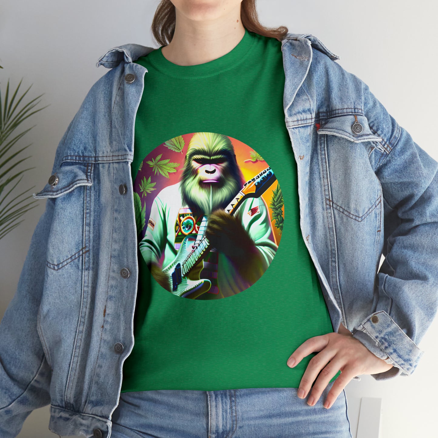 Seedsquatch Plays Guitar #1 Unisex Heavy Cotton Tee