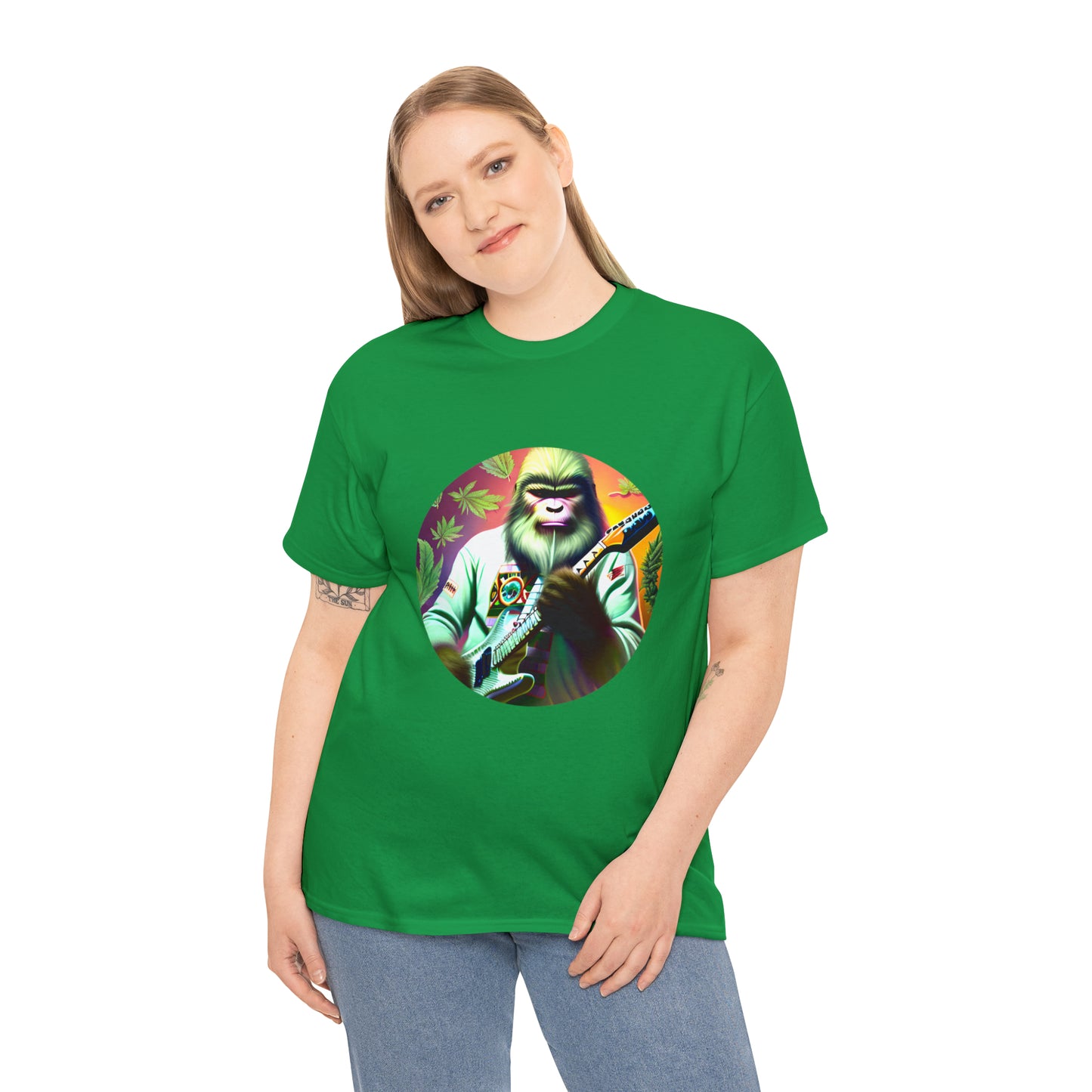 Seedsquatch Plays Guitar #1 Unisex Heavy Cotton Tee