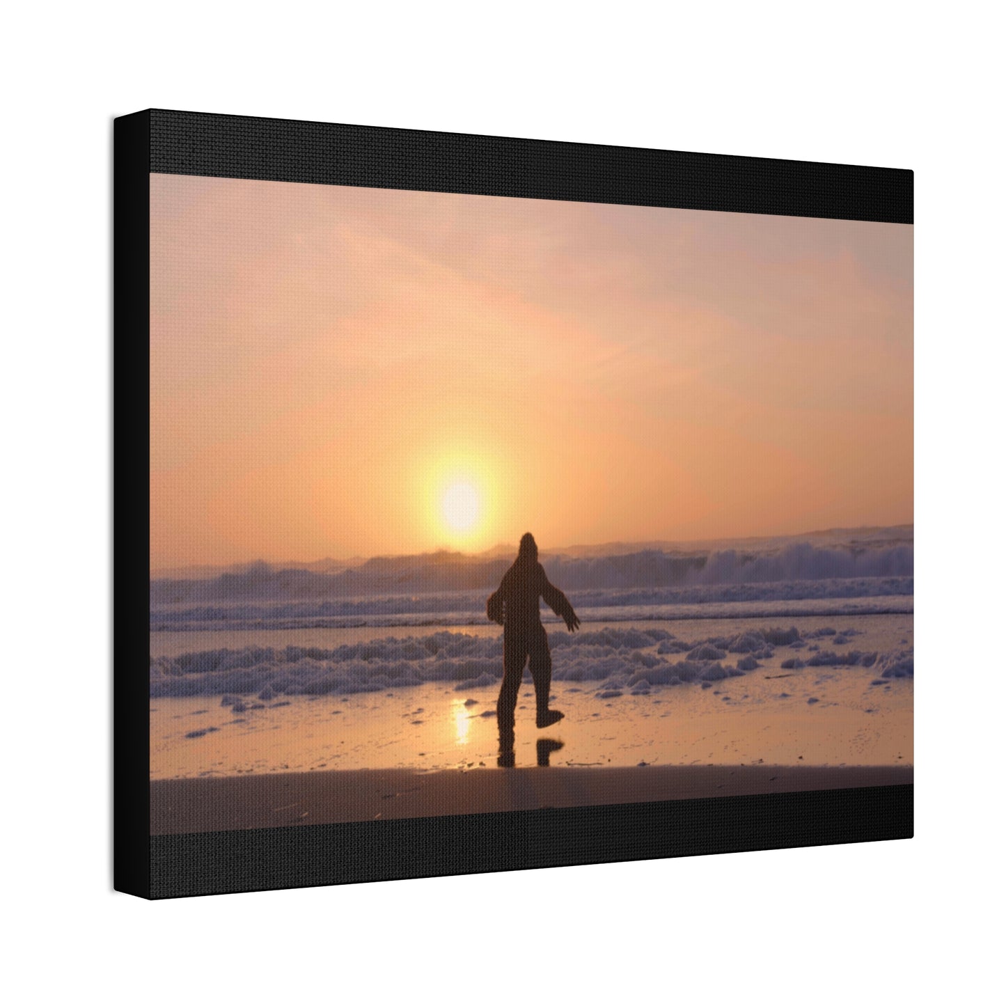 “Legend of the Squatch” Ferndale Beach California Scene Canvas Stretched, 1.5''