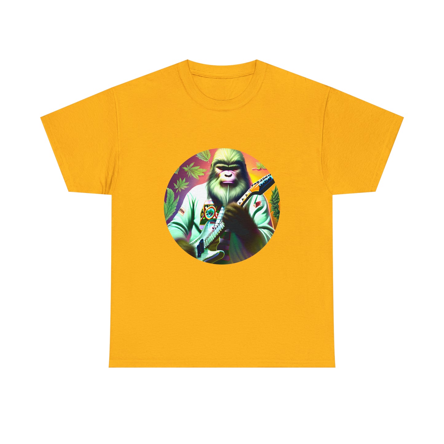 Seedsquatch Plays Guitar #1 Unisex Heavy Cotton Tee