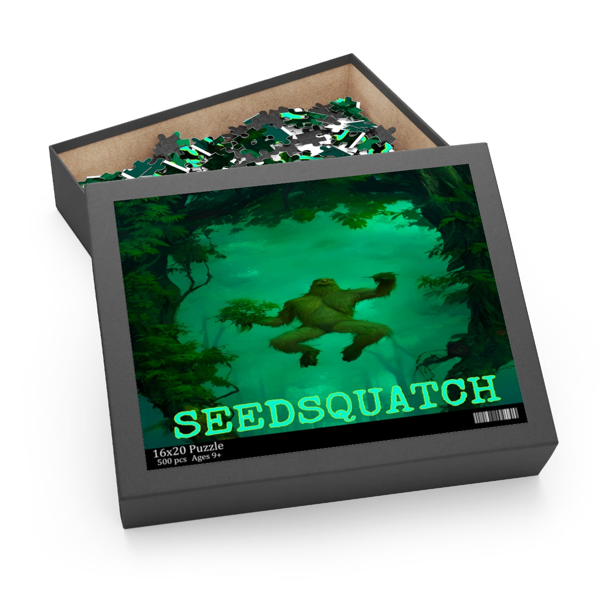 Seedsquatch “Green Ai” SquatchPuzzle (120, 252, 500-Piece)