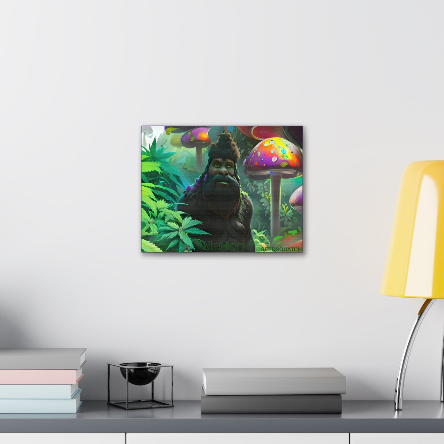 MzMary “ShroomSquatch” Ai Scene Canvas Gallery Wraps