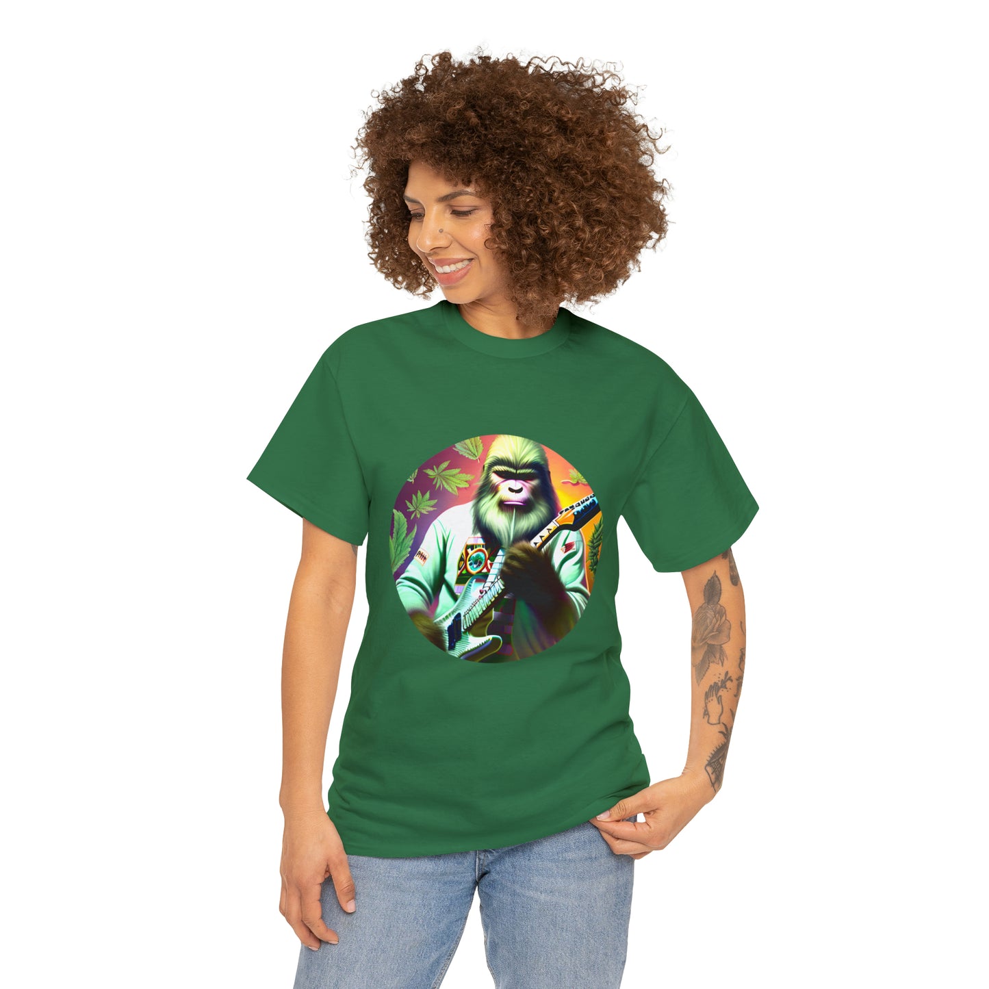 Seedsquatch Plays Guitar #1 Unisex Heavy Cotton Tee