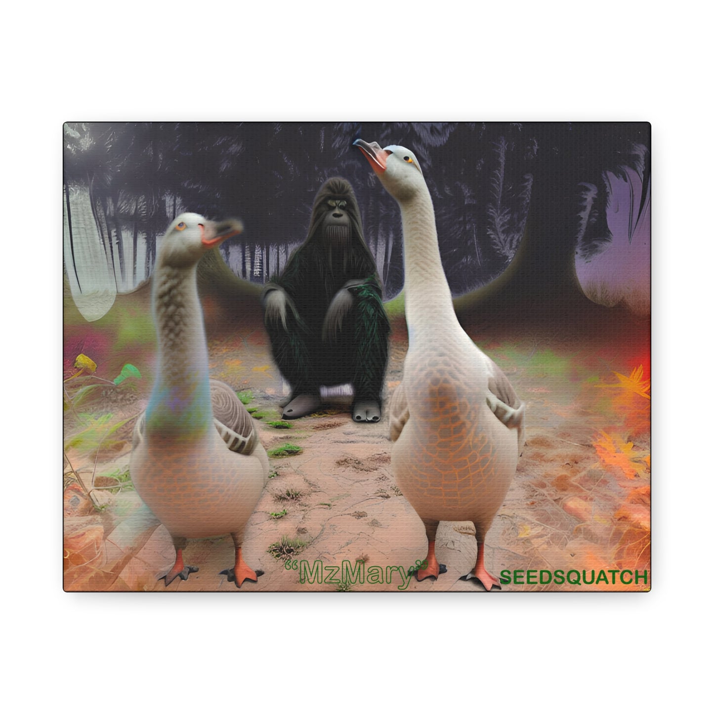 MzMary “The Geese”  Ai Scene Canvas Gallery Wraps