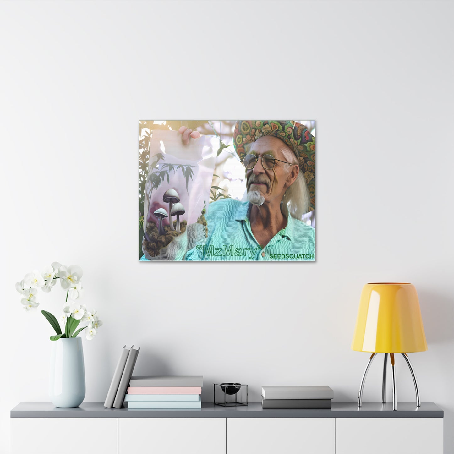 MzMary “Old Man Bruce” Ai Canvas Gallery Wraps