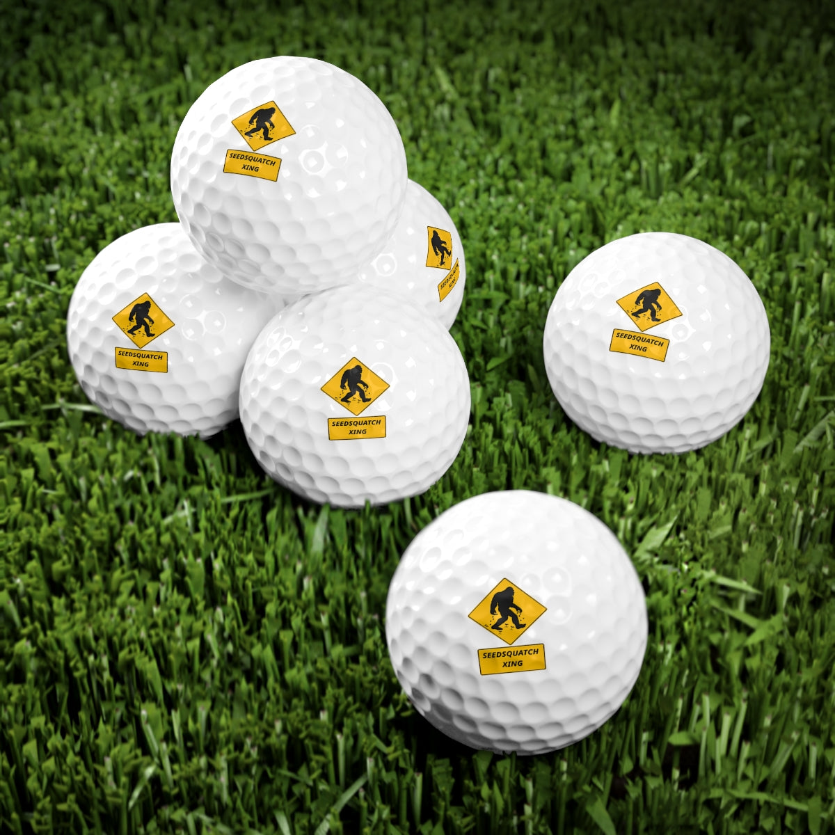 Seedsquatch Golf Balls, 6pcs