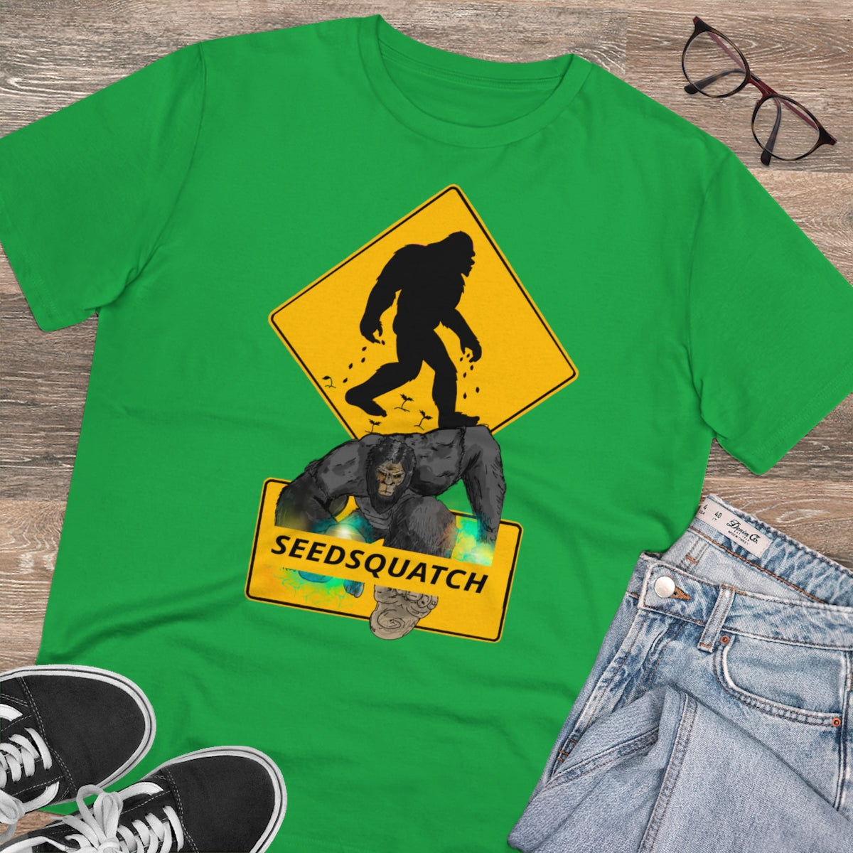 Seedsquatch “NiftySquatch” Organic Creator T-shirt - Unisex