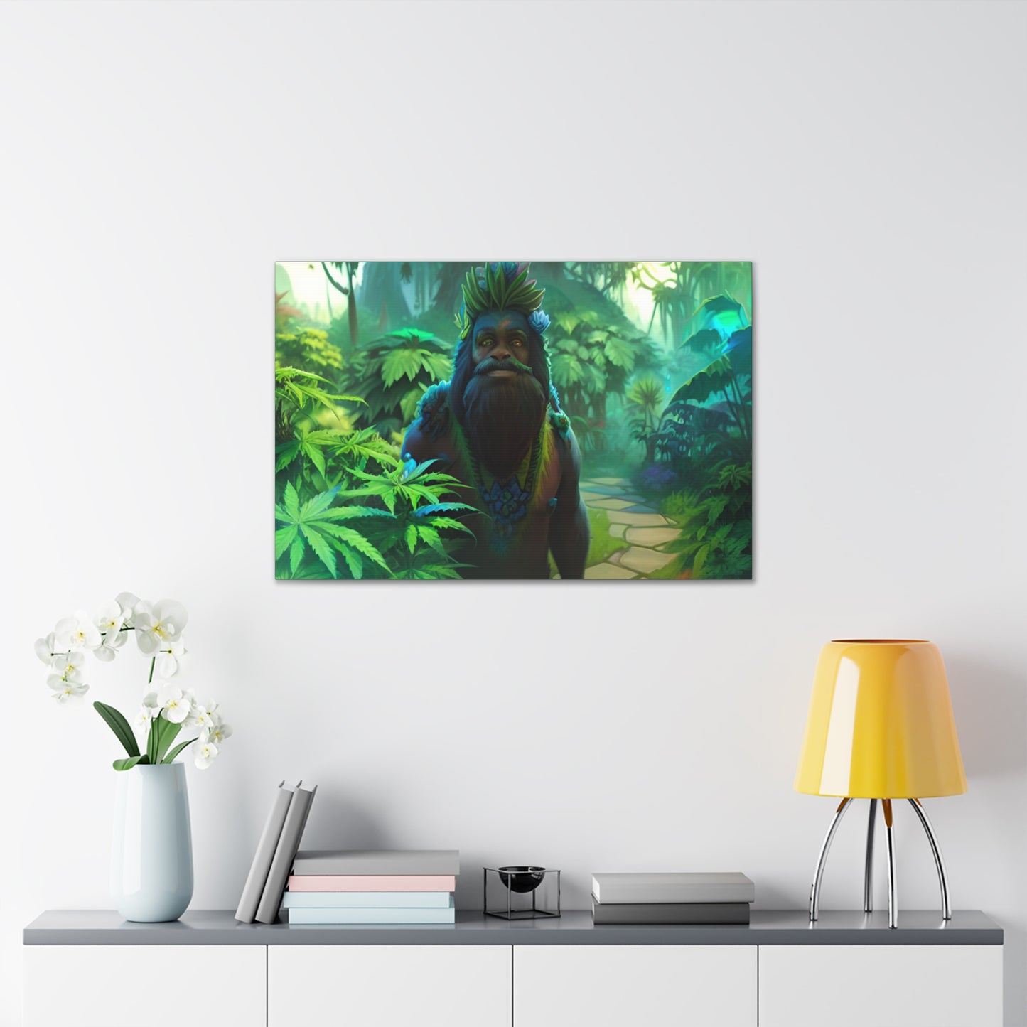 MzMary AlohaSquatch Ai Design Canvas Gallery Wraps