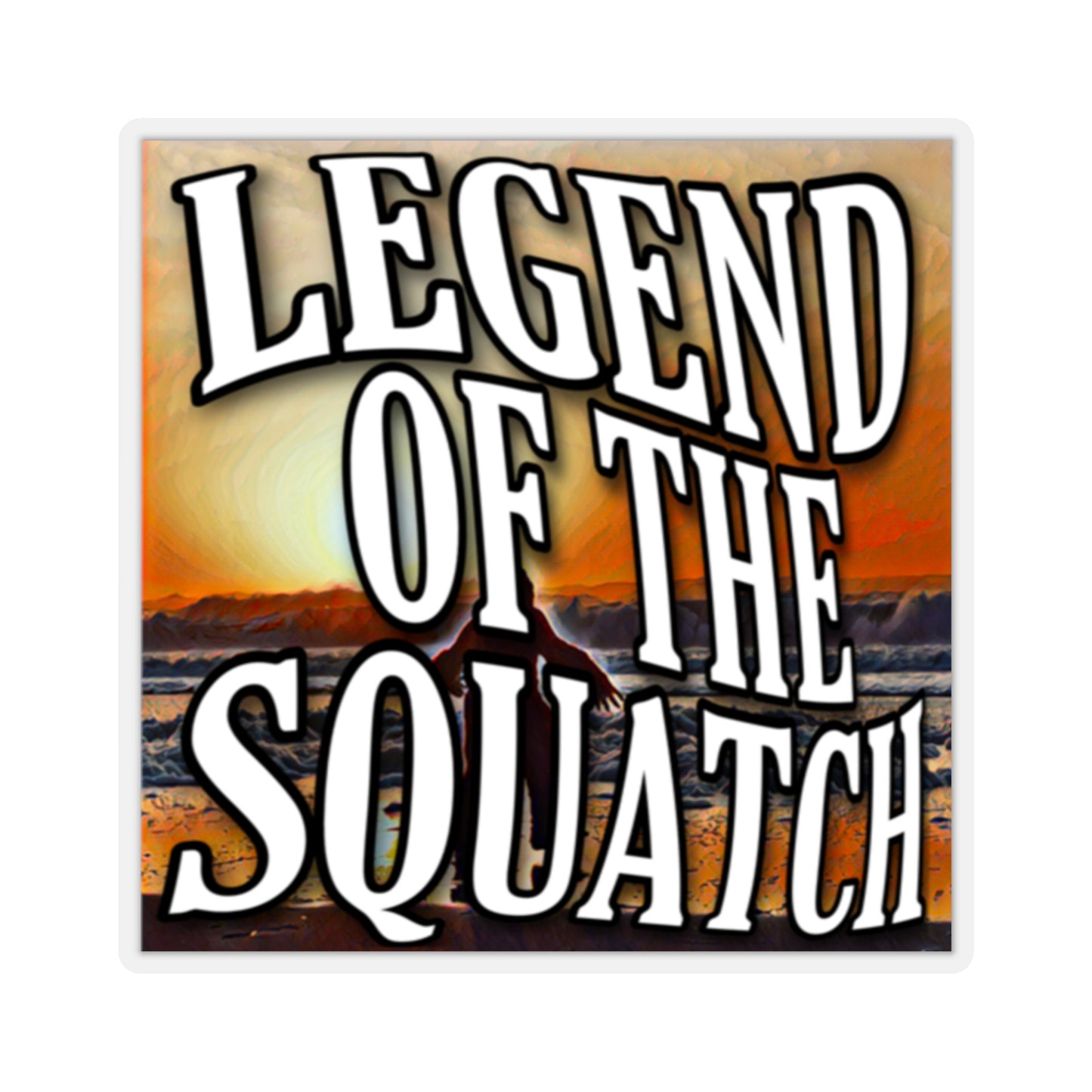 “Legend Of The Squatch” album design Kiss-Cut Stickers