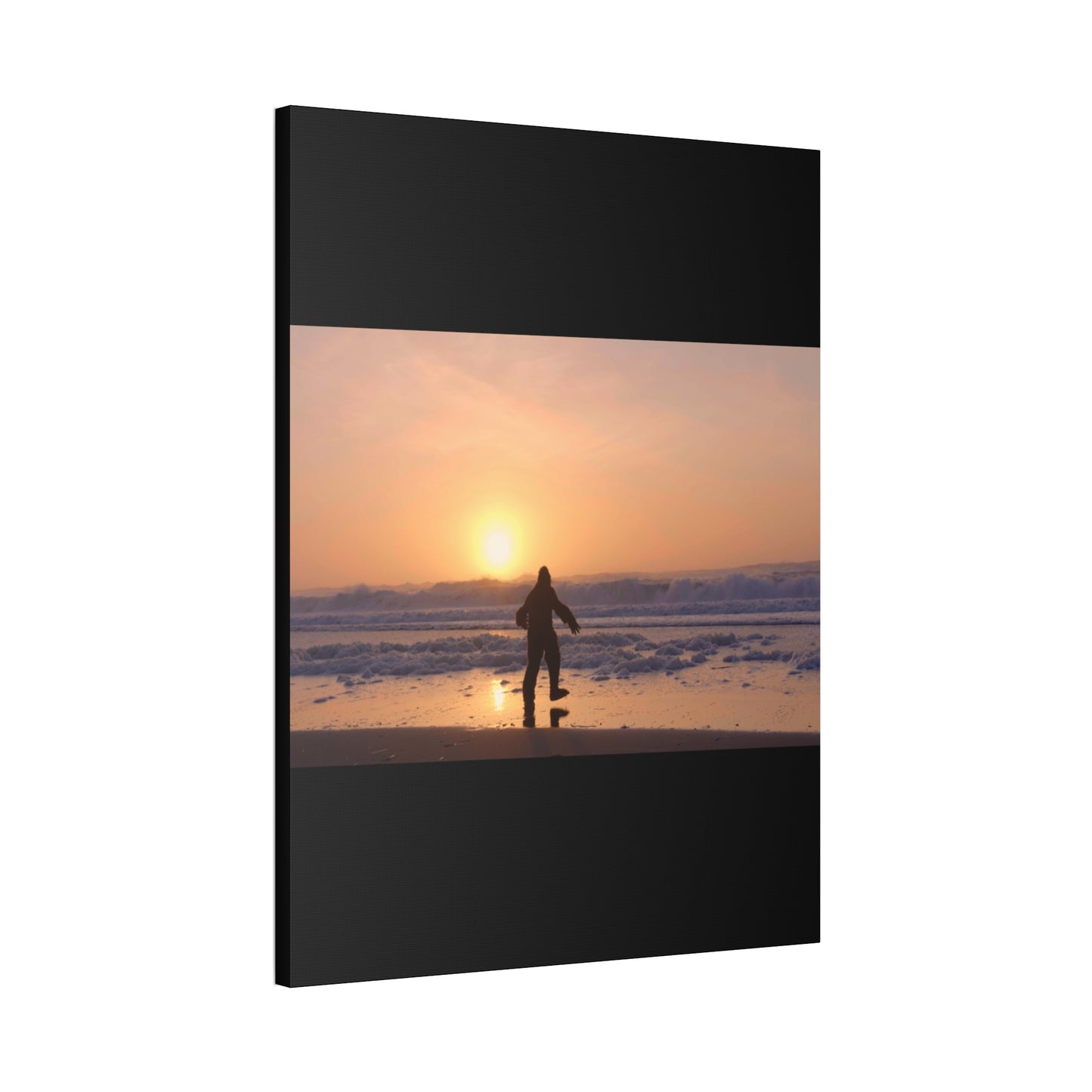 “Legend of the Squatch” Ferndale Beach California Scene Canvas Stretched, 1.5''