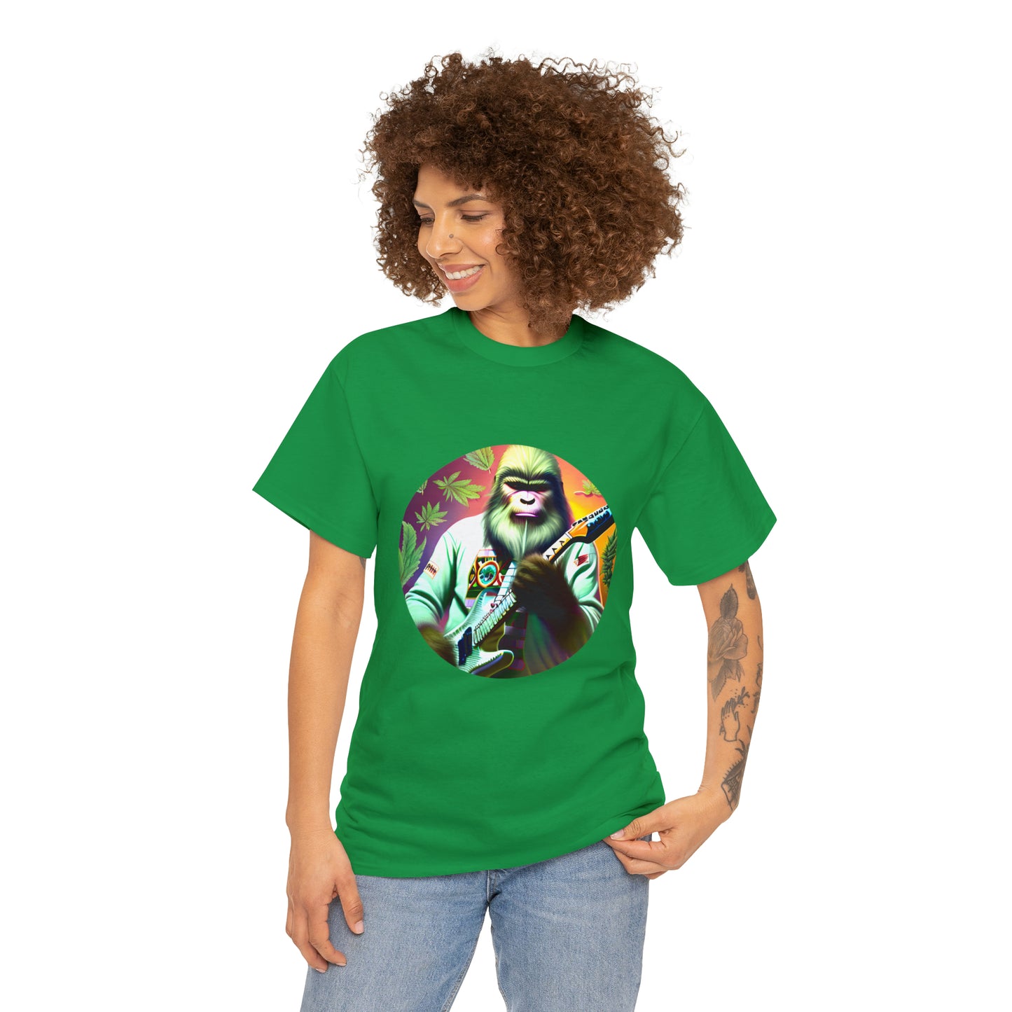 Seedsquatch Plays Guitar #1 Unisex Heavy Cotton Tee