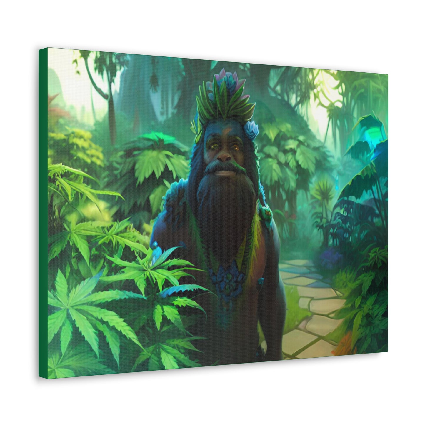 MzMary AlohaSquatch Ai Design Canvas Gallery Wraps