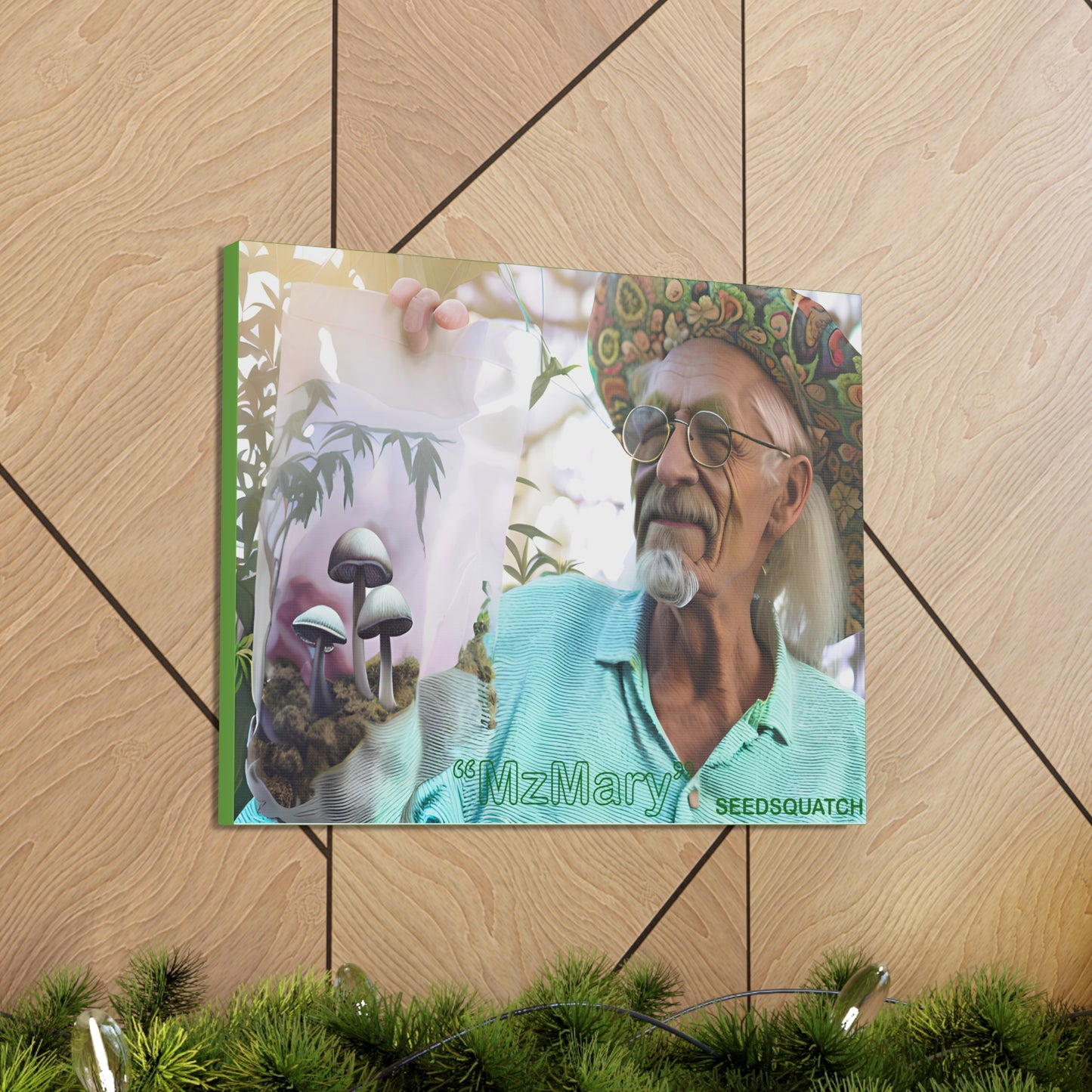 MzMary “Old Man Bruce” Ai Canvas Gallery Wraps