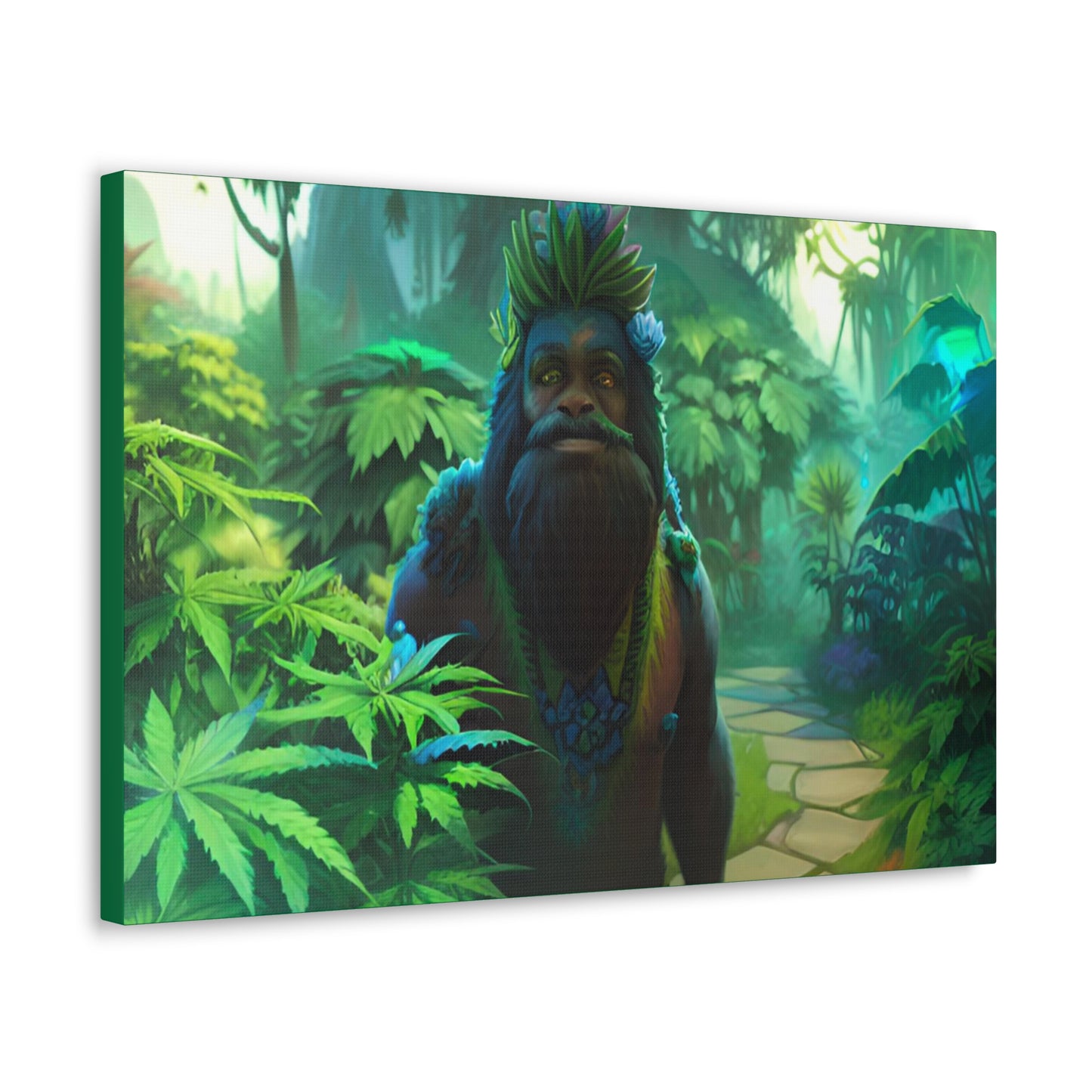 MzMary AlohaSquatch Ai Design Canvas Gallery Wraps