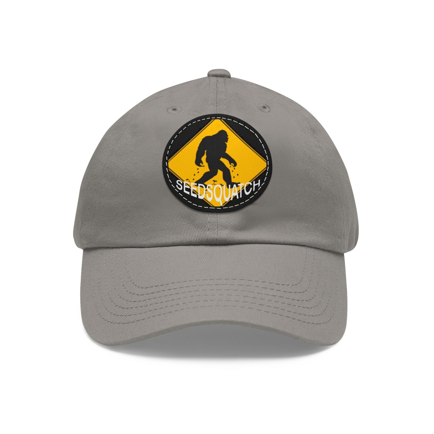 Seedsquatch Logo Dad Hat with Leather Patch (Round)